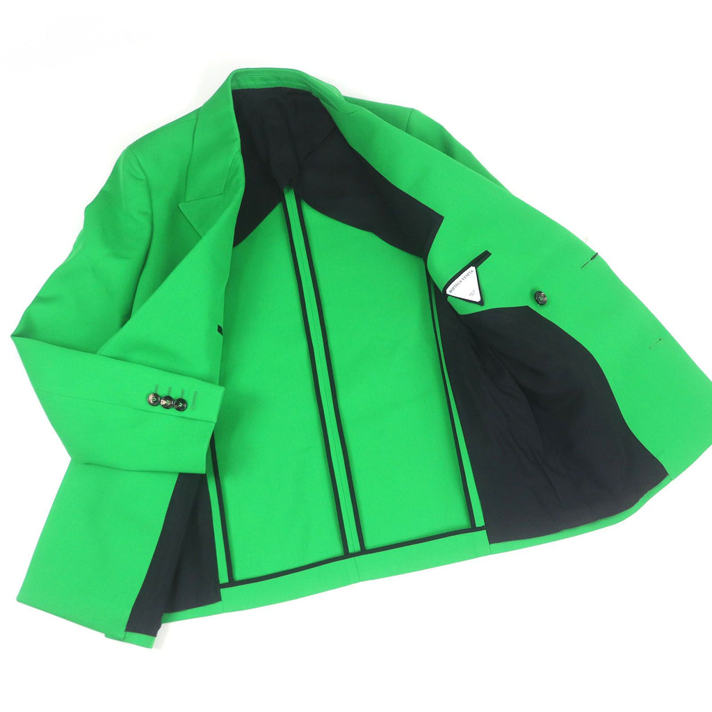 NWT BOTTEGA VENETA 21AW 668570 Oversized Double Breasted Jacket Green Size 44 - Unused