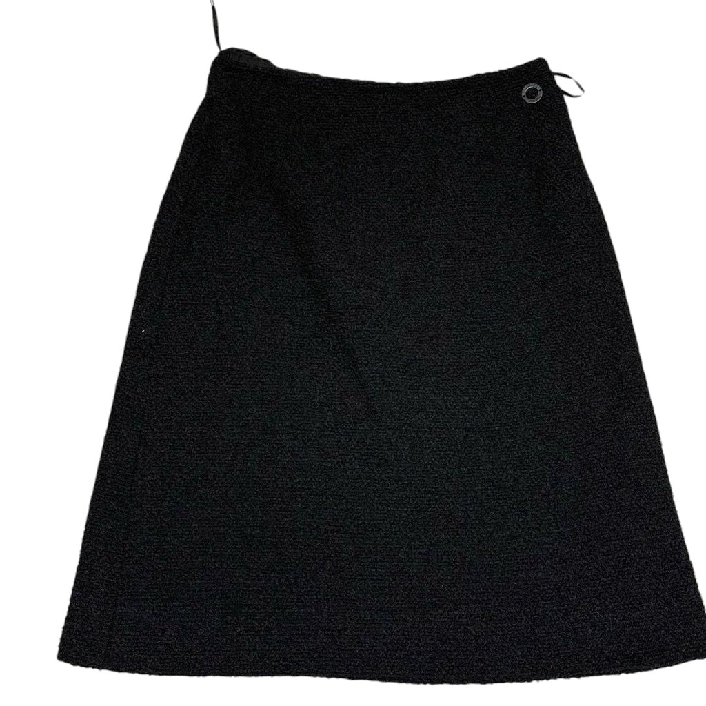 CHANEL CC Logo Silk Setup Jacket & Skirt Size 38