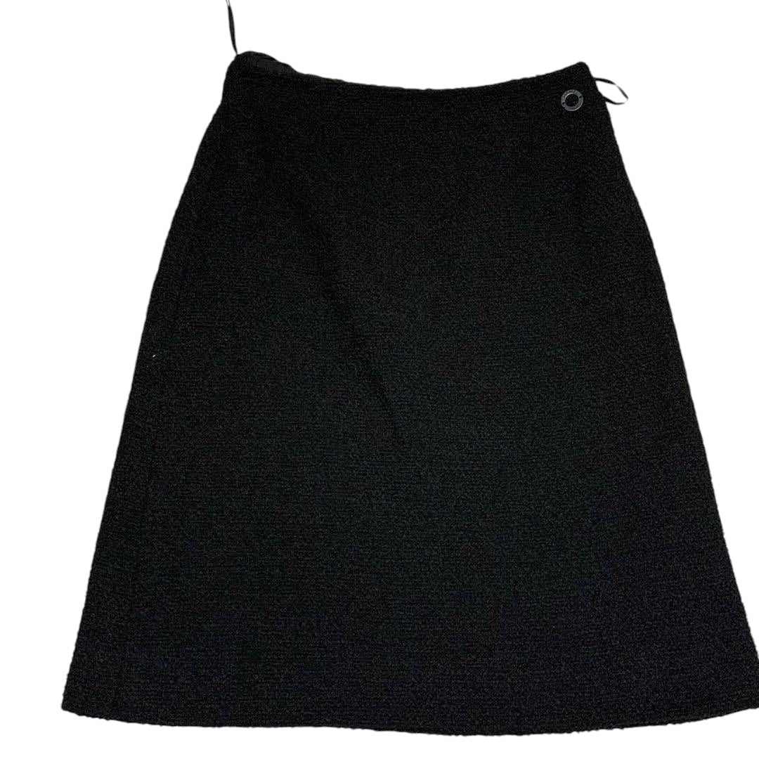 CHANEL CC Logo Silk Setup Jacket & Skirt Size 38