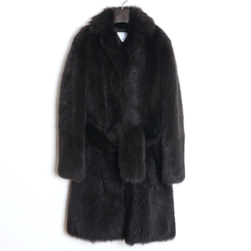 NWTボッテガヴェネタ 21AW ユニセックス トスカーナシアリングコート ダークブラウン サイズ36 - 新品