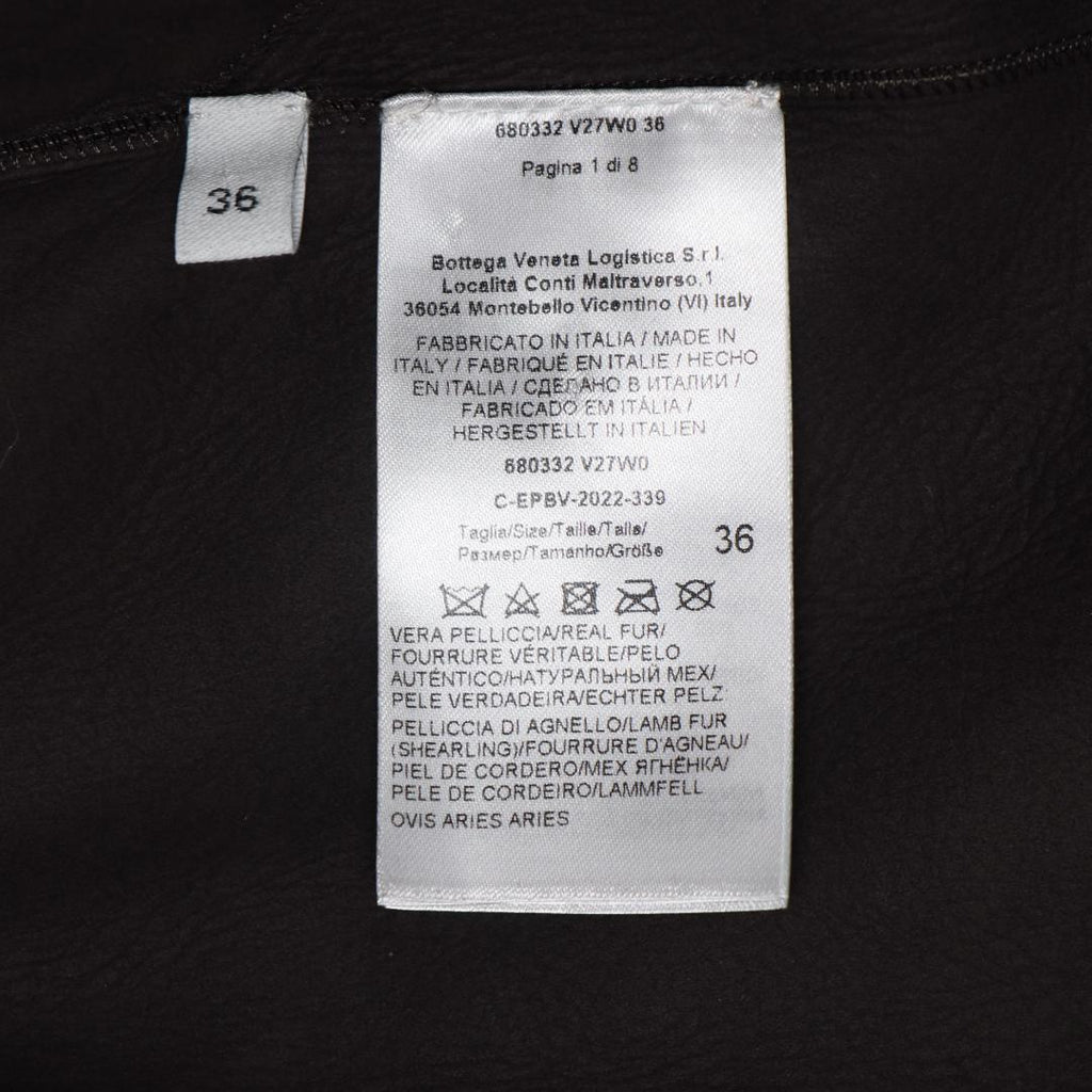 NWTボッテガヴェネタ 21AW ユニセックス トスカーナシアリングコート ダークブラウン サイズ36 - 新品