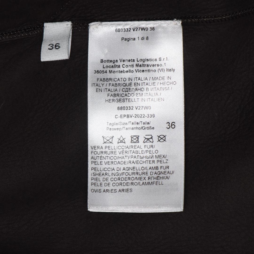 NWTボッテガヴェネタ 21AW ユニセックス トスカーナシアリングコート ダークブラウン サイズ36 - 新品