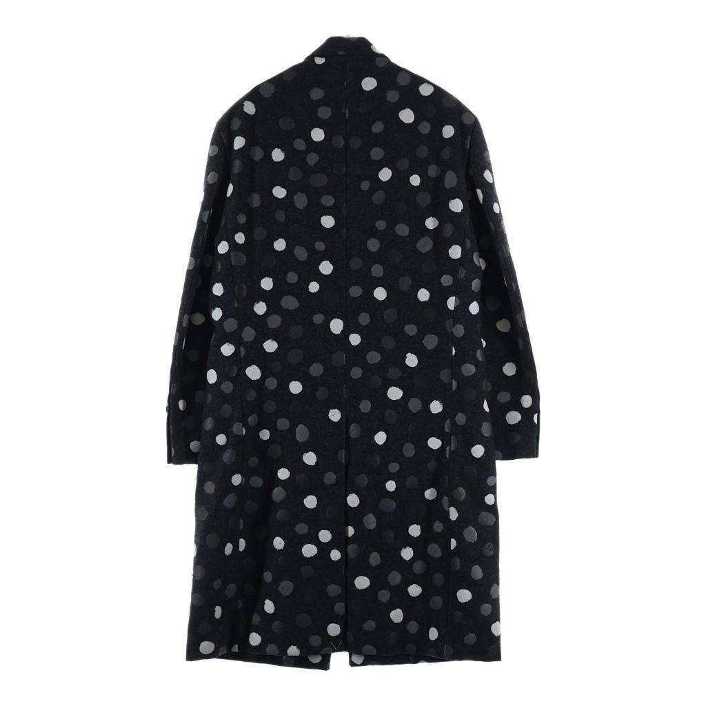 LOUIS VUITTON 23SS x Yayoi Kusama Painted Dots Wool Chester Coat Size 46