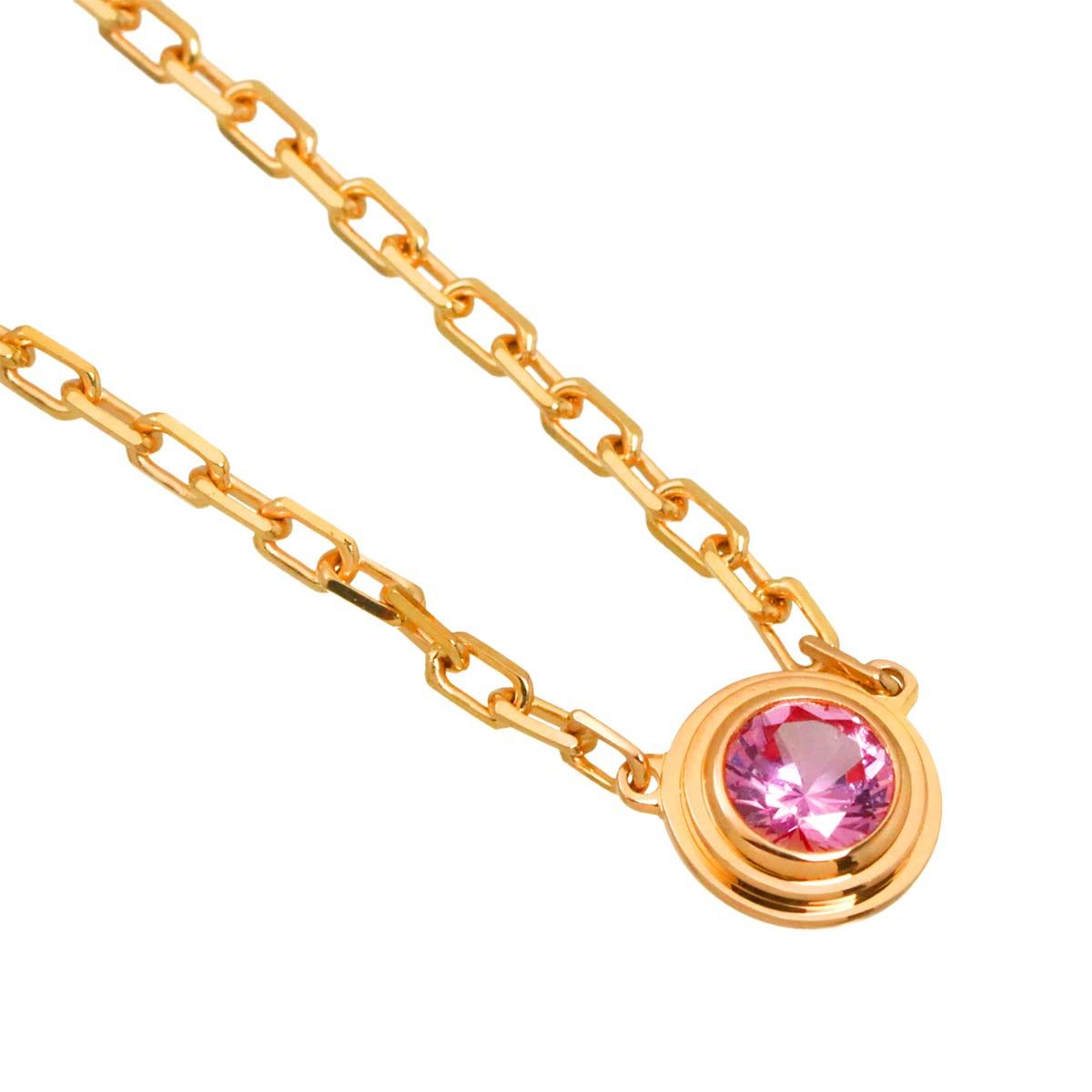 Cartier Diamants Legers d'Amour Pink Sapphire Necklace 18K Pink Gold 750 (PG)