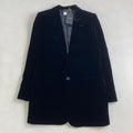 NWT SAINT LAURENT PARIS Velvet Tailored Jacket Black Size 38 -