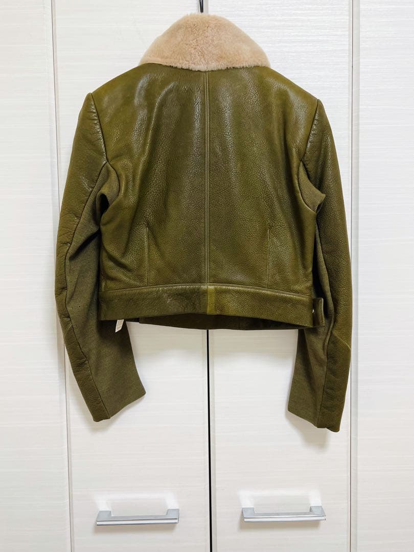 RICK OWENS ファーカラーレザージャケット サイズ42 IT - 良い状態