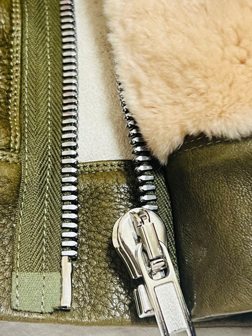 RICK OWENS ファーカラーレザージャケット サイズ42 IT - 良い状態