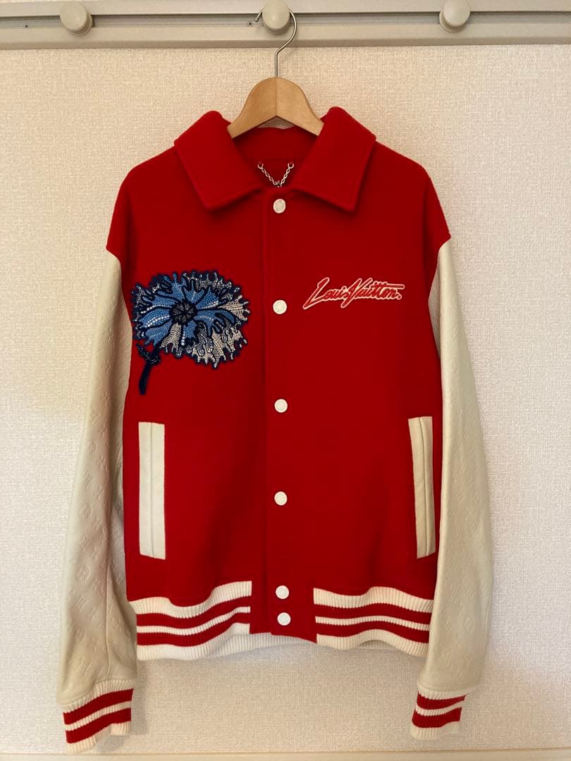 Louis Vuitton x Yayoi Kusama Embroidered Varsity Blouson Size 48 - Unused