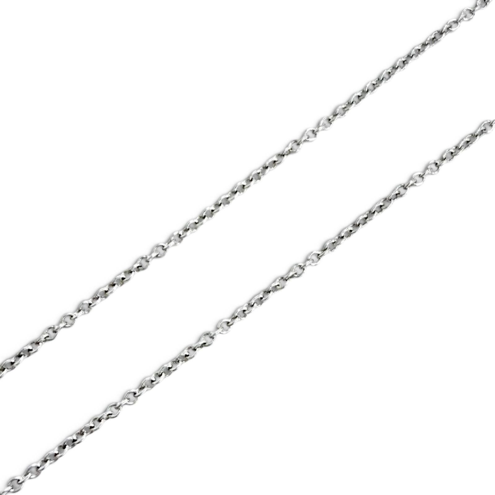 TIFFANY & Co. By the Yard 1P Diamond 0.18ct Necklace PT950 Platinum
