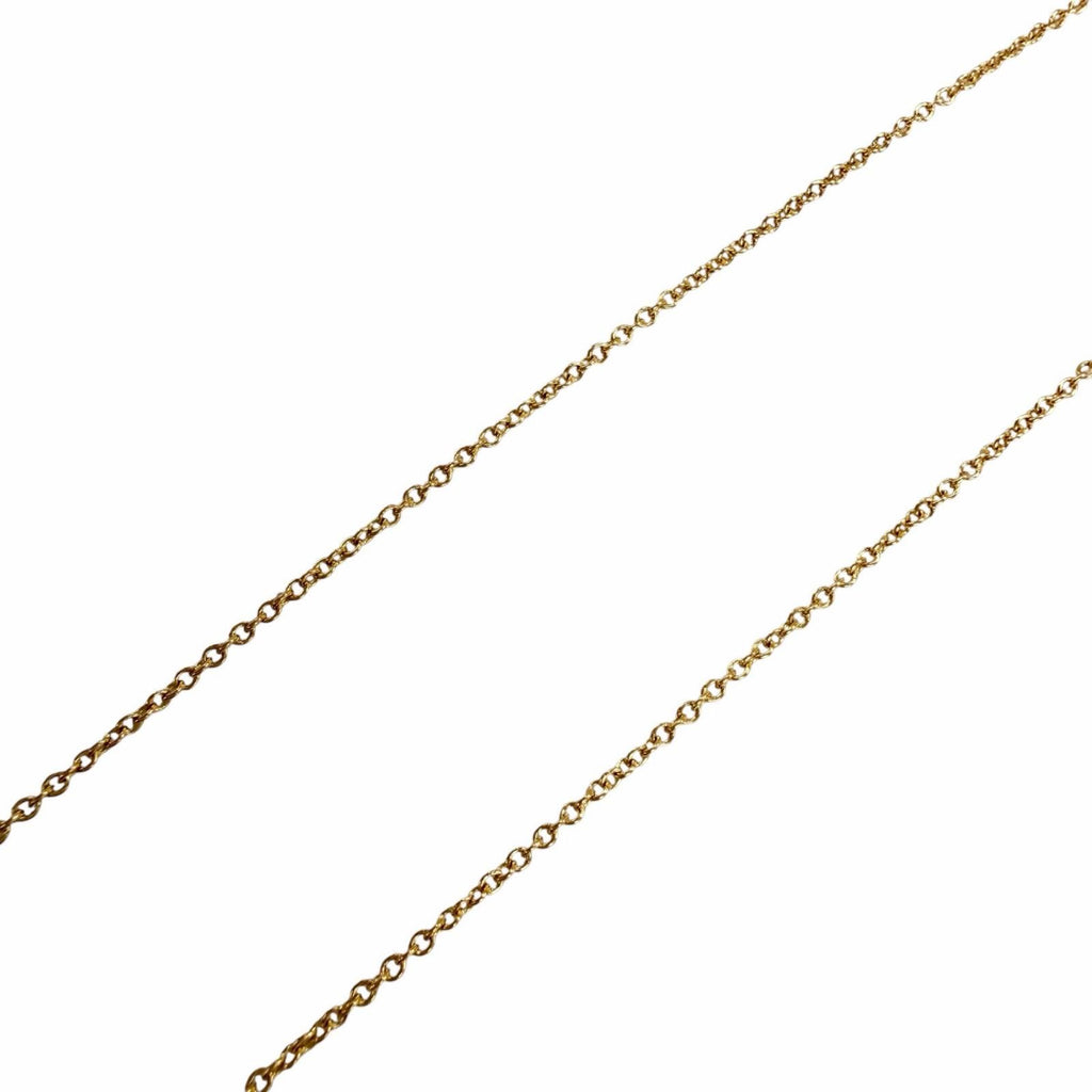 TIFFANY & Co. Elsa Peretti Diamond by the Yard Single Diamond 0.12ct Pendant Necklace 750 Yellow Gold (18K YG)
