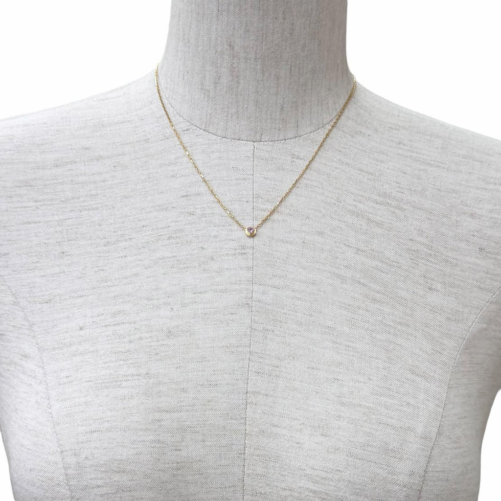 Cartier Damour Pink Sapphire Pendant Necklace 750 Pink Gold (18K PG)