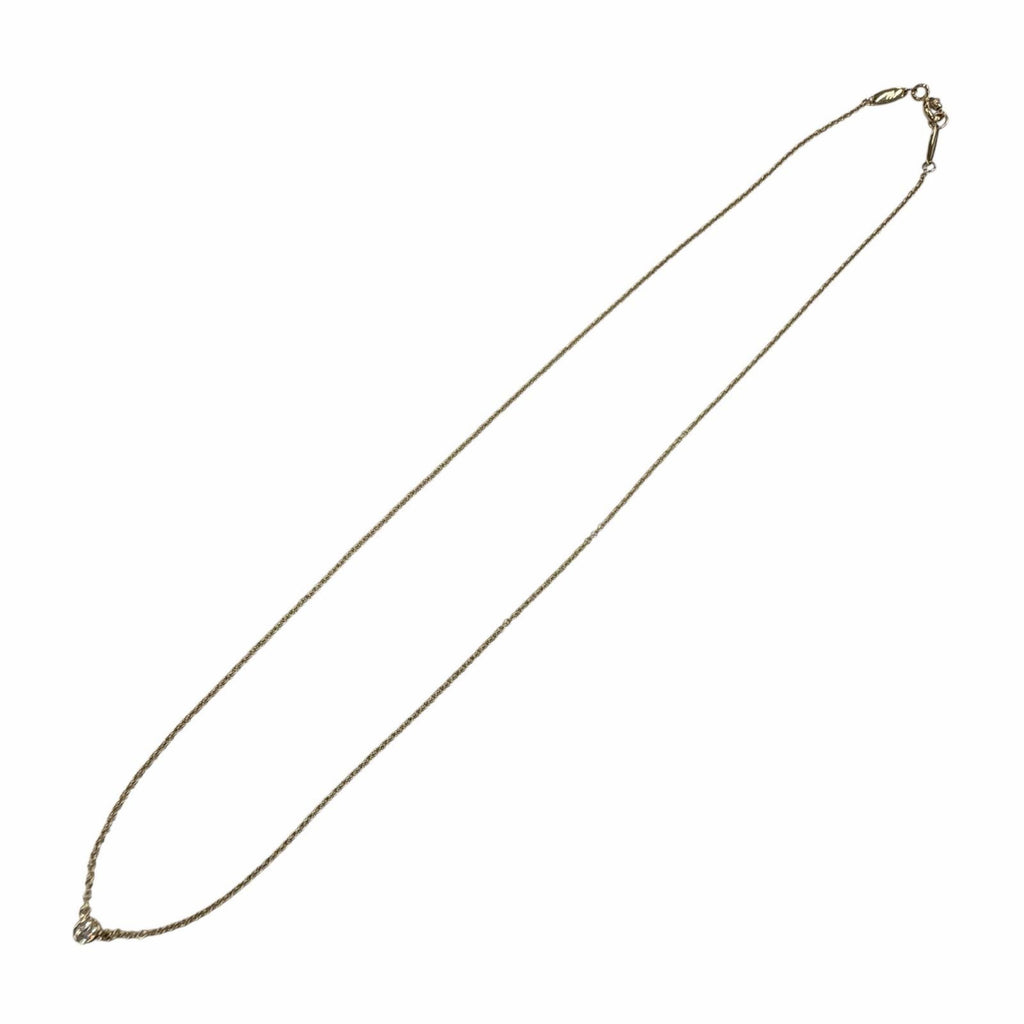 TIFFANY & Co. Elsa Peretti By the Yard 1P Diamond 0.03ct Necklace 750 Yellow Gold (18K YG)