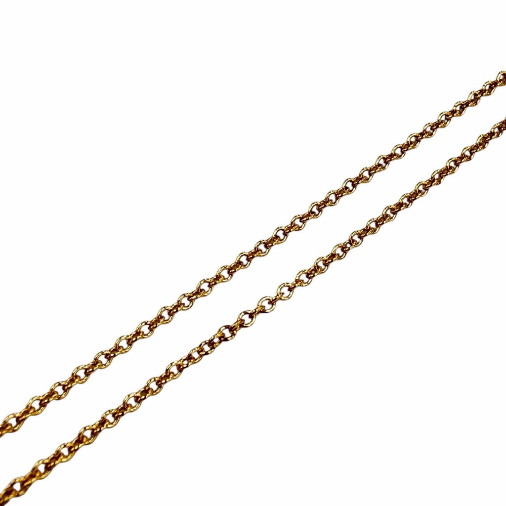 TIFFANY & Co. Elsa Peretti By the Yard 1P Diamond 0.03ct Necklace 750 Yellow Gold (18K YG)