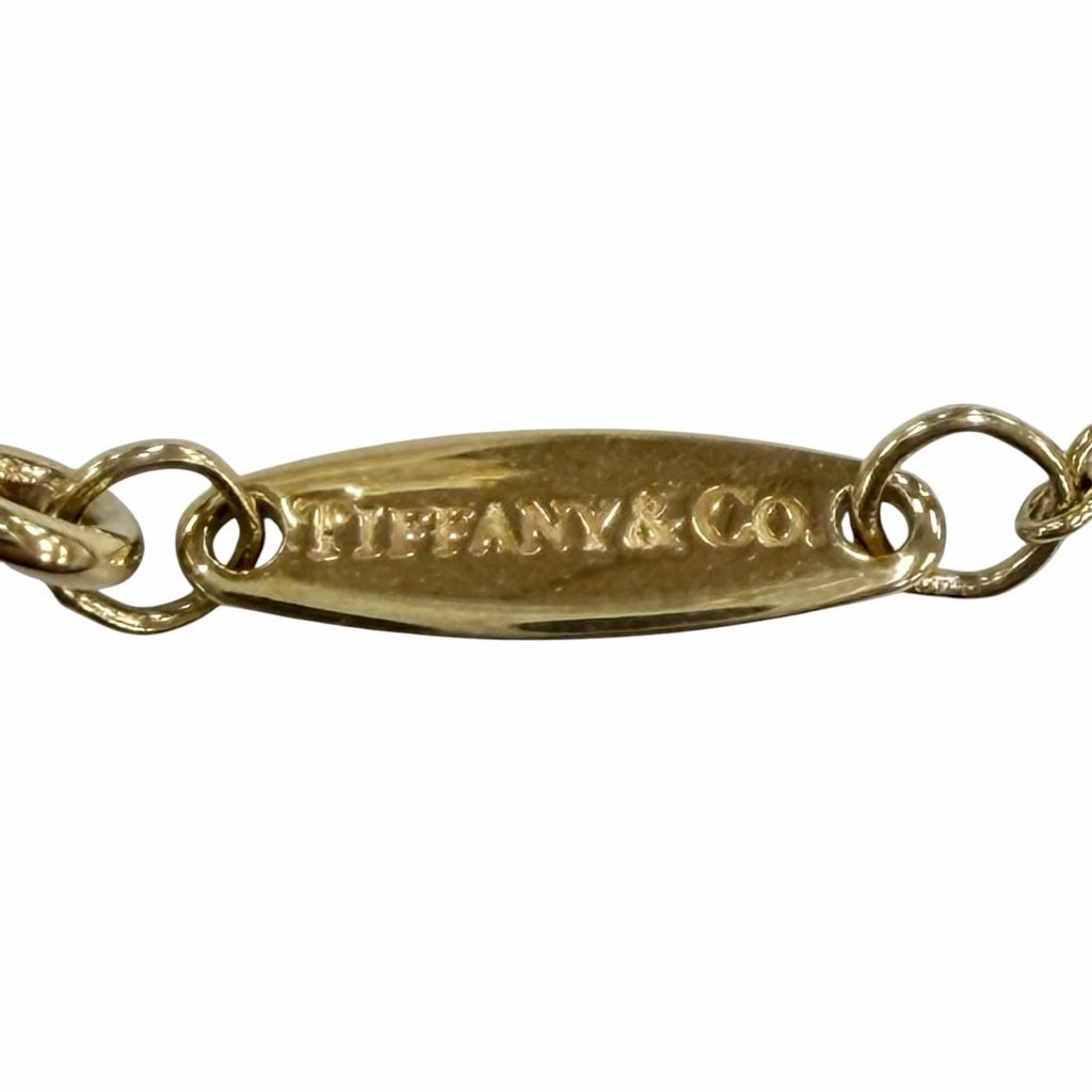 TIFFANY & Co. Elsa Peretti By the Yard 1P Diamond 0.03ct Necklace 750 Yellow Gold (18K YG)