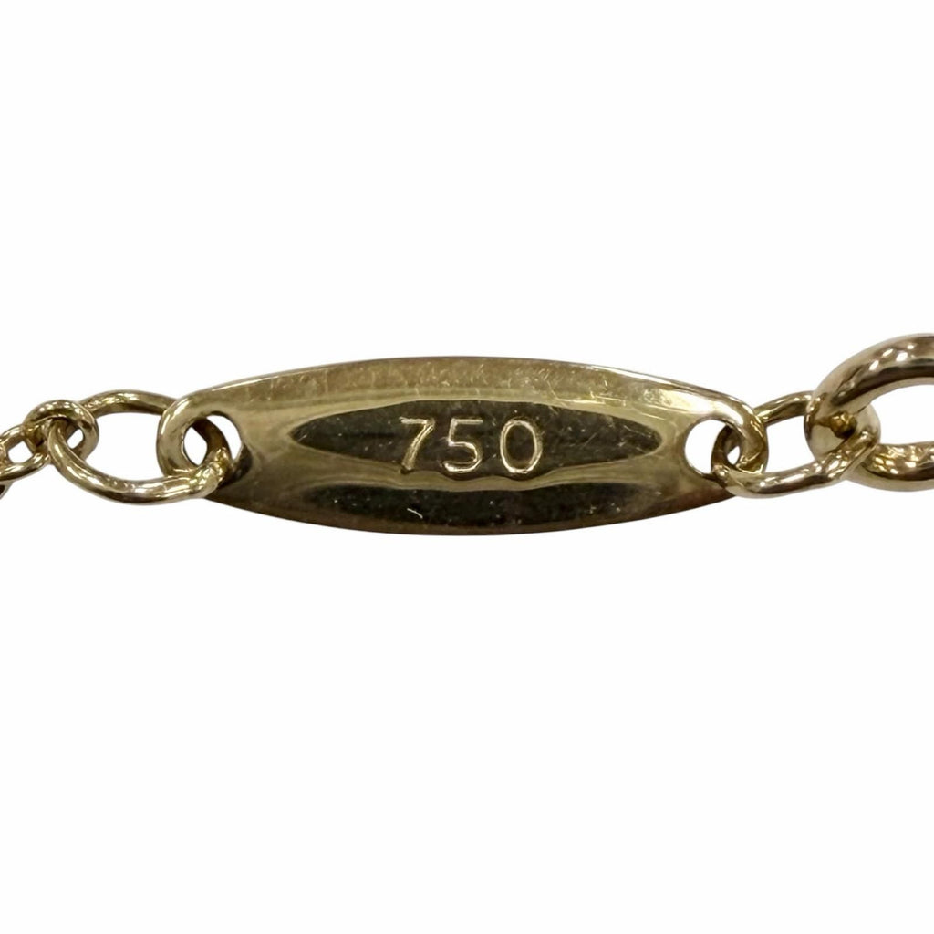TIFFANY & Co. Elsa Peretti By the Yard 1P Diamond 0.03ct Necklace 750 Yellow Gold (18K YG)