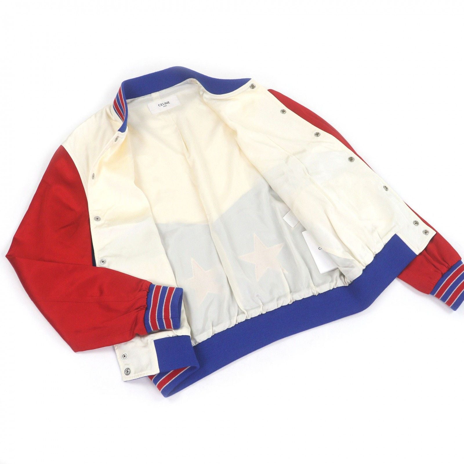 CELINE Sequin Embroidery American Teddy Jacket Blouson Size 48