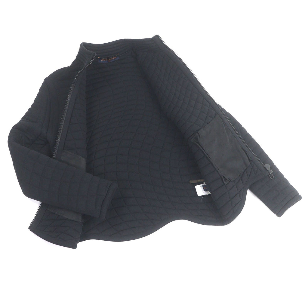 LOUIS VUITTON Plain Rainbow Zip-Up Quilted Jacket Blouson Black