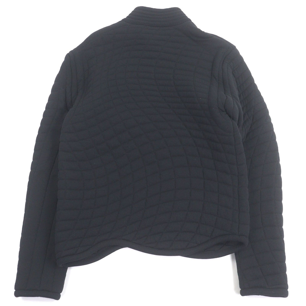 LOUIS VUITTON Plain Rainbow Zip-Up Quilted Jacket Blouson Black