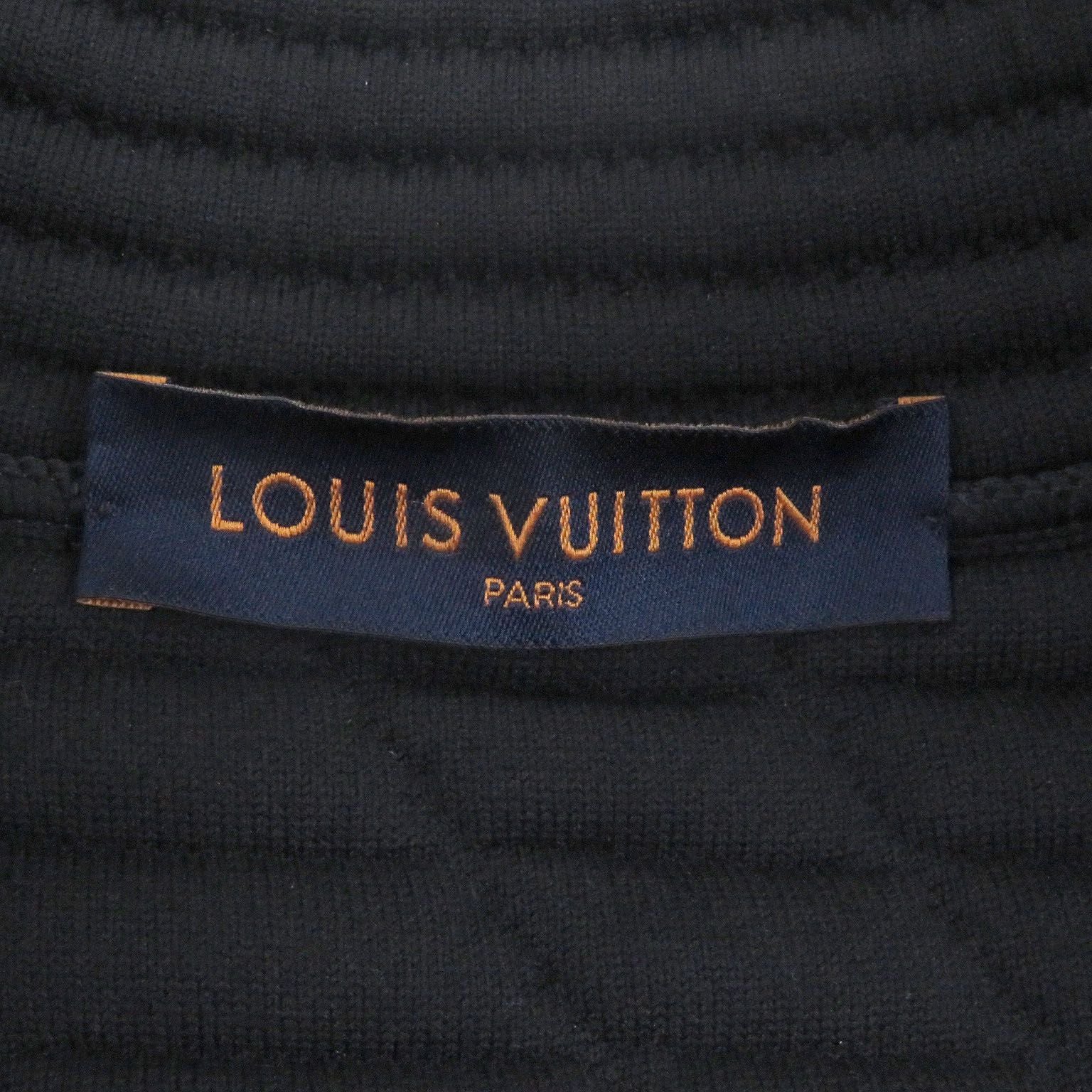 LOUIS VUITTON Plain Rainbow Zip-Up Quilted Jacket Blouson Black