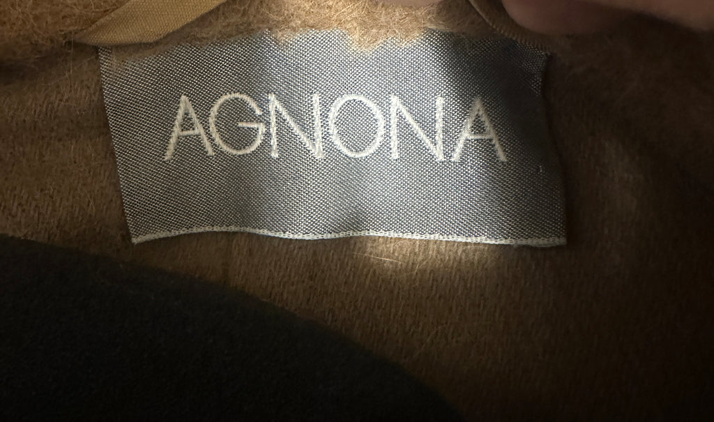 AGNONA MARTORA Alpaca and Wool Coat Made in Italy Size 40