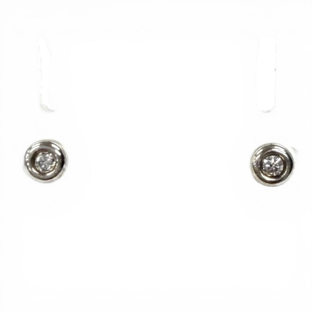 TIFFANY & Co. Elsa Peretti Diamond By the Yard Earrings SV925 Silver