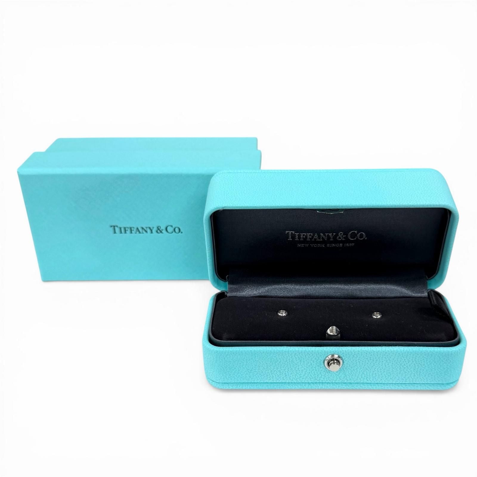 TIFFANY & Co. Elsa Peretti Diamond By the Yard Earrings SV925 Silver