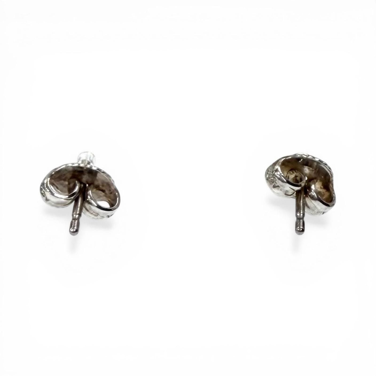 TIFFANY & Co. Elsa Peretti Diamond By the Yard Earrings SV925 Silver