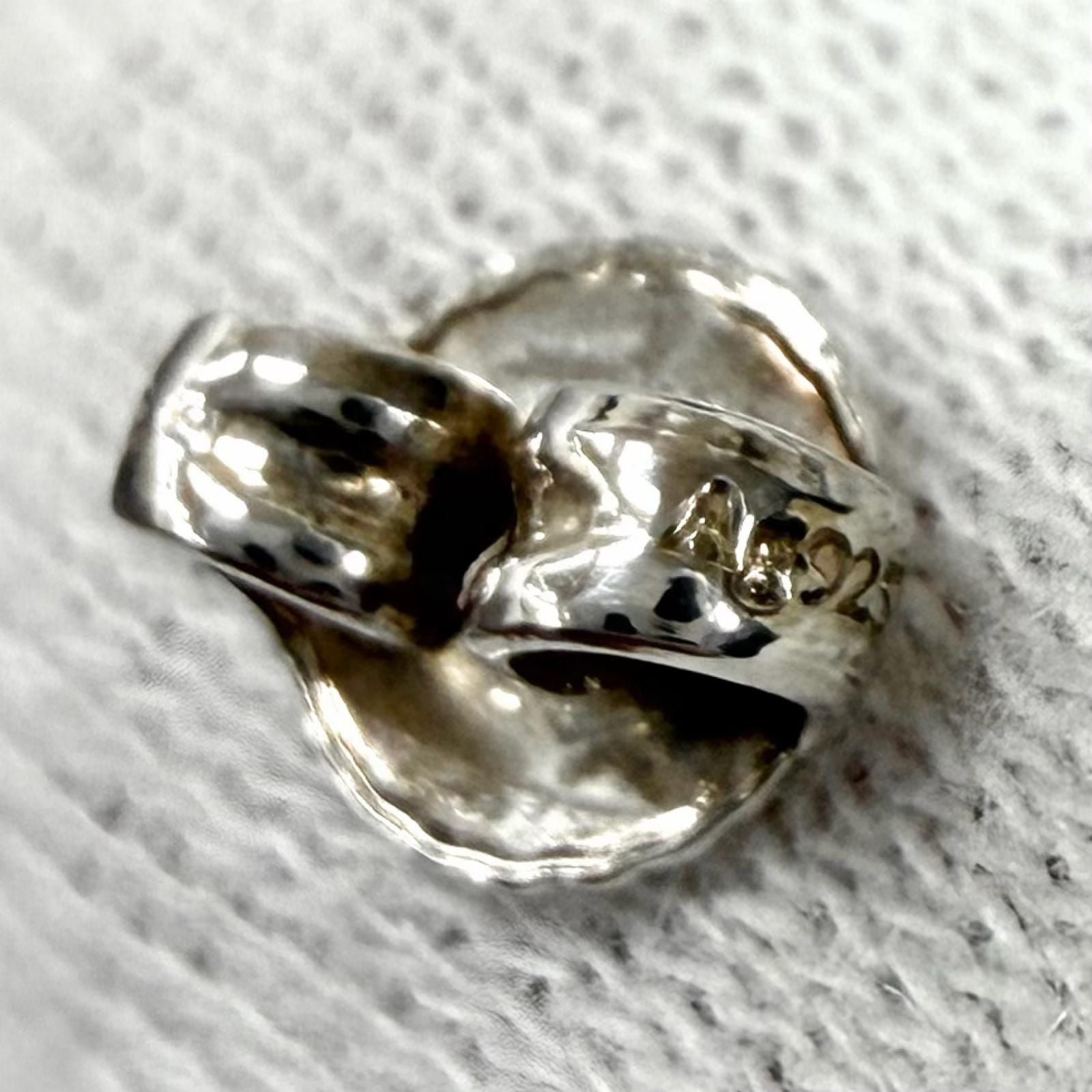 TIFFANY & Co. Elsa Peretti Diamond By the Yard Earrings SV925 Silver