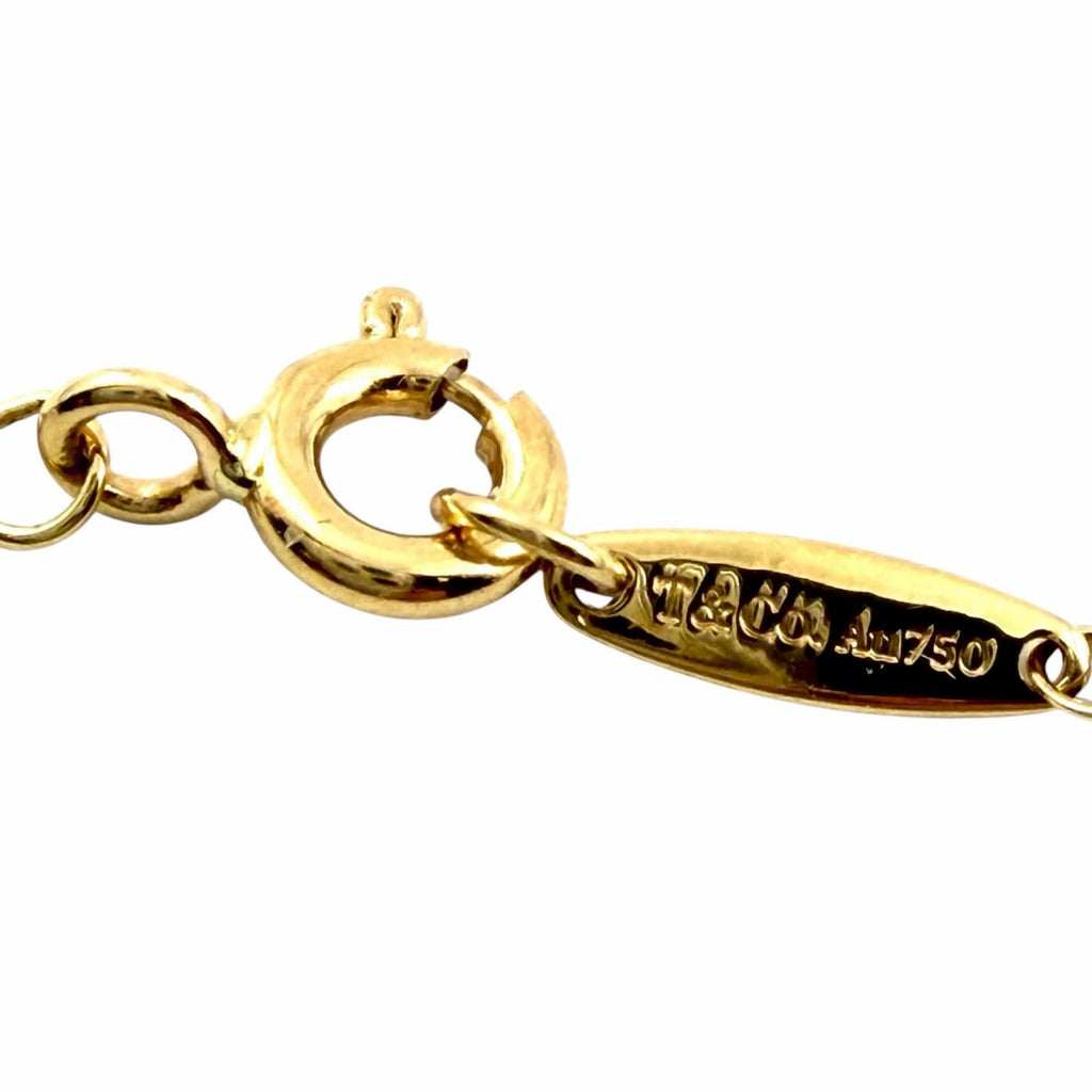 TIFFANY & Co. Elsa Peretti By the Yard 1P Diamond 0.03ct Bracelet 750 Yellow Gold (18K YG)