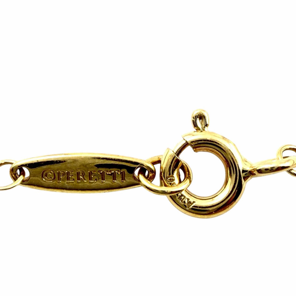 TIFFANY & Co. Elsa Peretti By the Yard 1P Diamond 0.03ct Bracelet 750 Yellow Gold (18K YG)