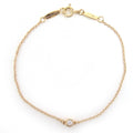TIFFANY & Co. By the Yard 1P Diamond 0.05ct Bracelet 750 Pink Gold (18K PG)