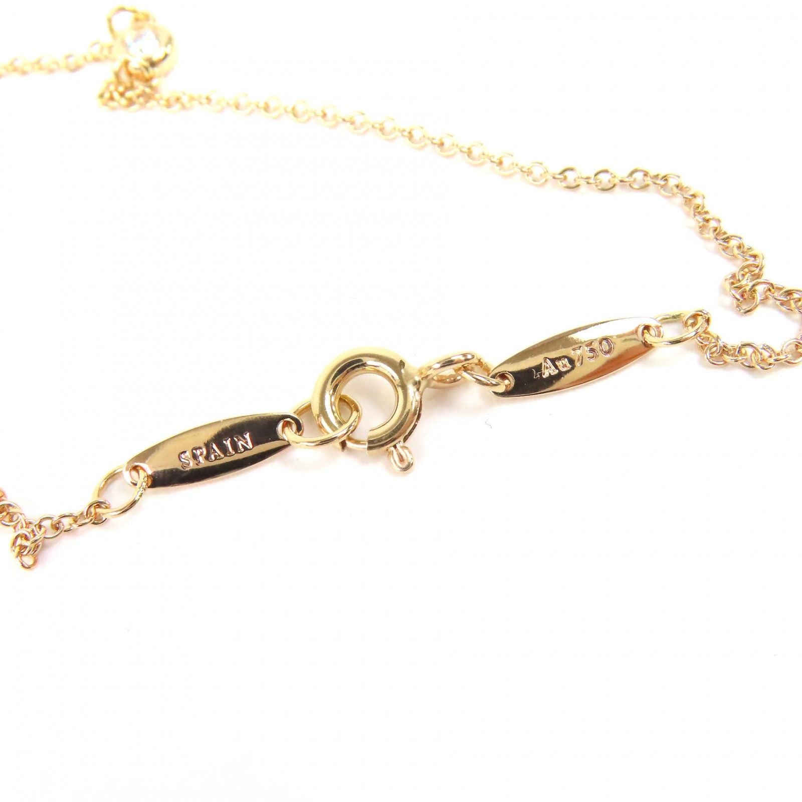 TIFFANY & Co. By the Yard 1P Diamond 0.05ct Bracelet 750 Pink Gold (18K PG)