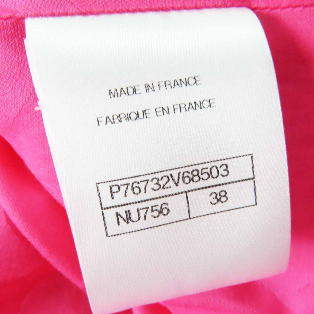CHANEL 24P コットン CC ビジューボタン チェックツイード ジャケット ピンク ブルー ホワイト