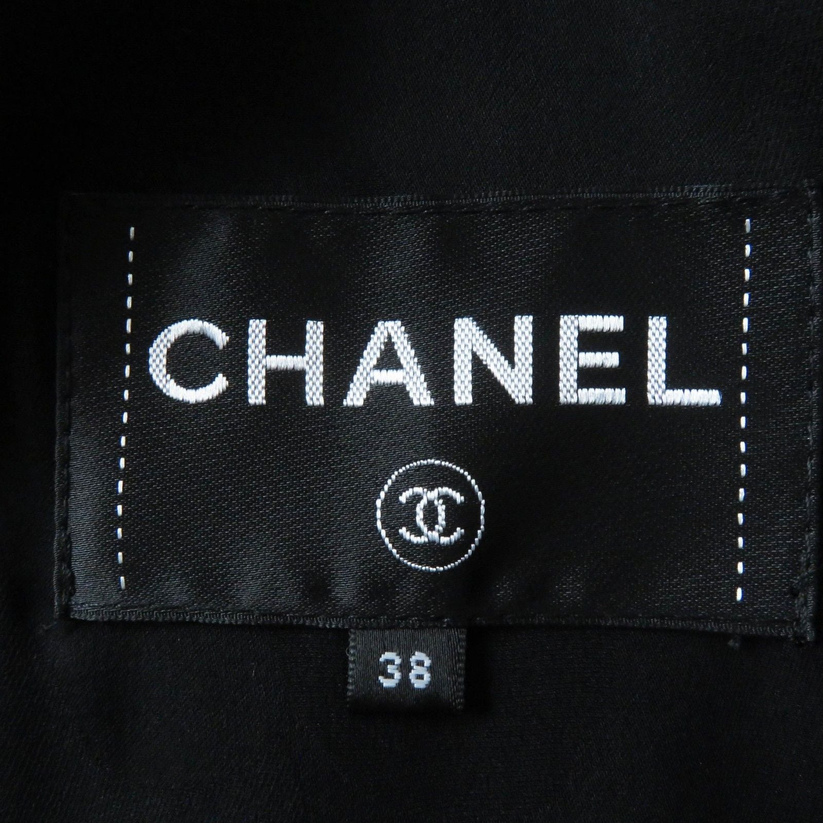 CHANEL 22B Silk Blend CC Button Tweed Velvet Coat Black Pink