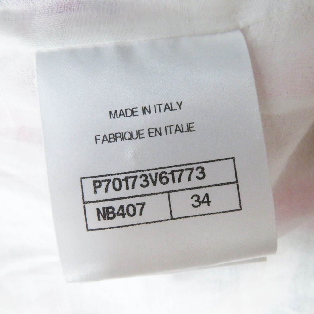 CHANEL 21AW Silk 100% Logo Print Hooded Zip-Up Jacket Blouson