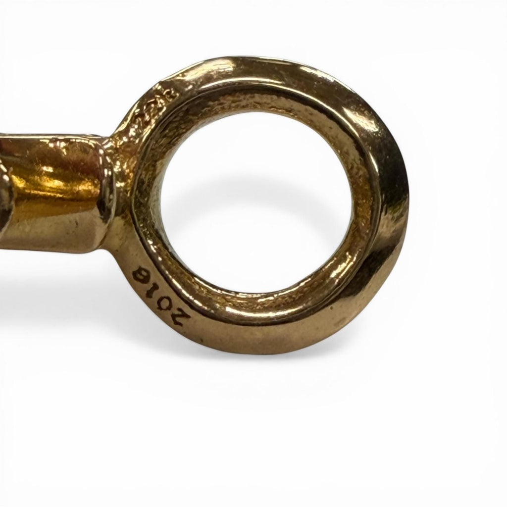 CHROME HEARTS Stack CH Cross V2 22K Gold Charm Pendant Top
