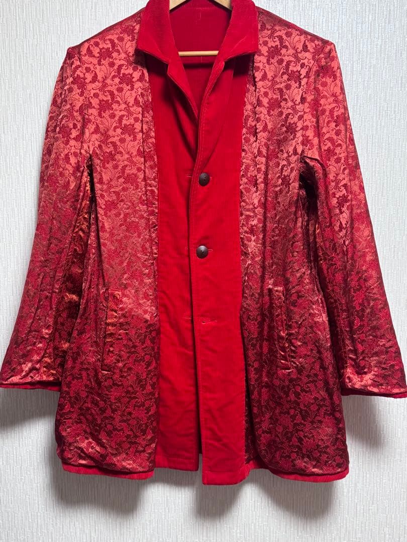 Yohji Yamamoto Men's Corduroy China Pattern Reversible Coat