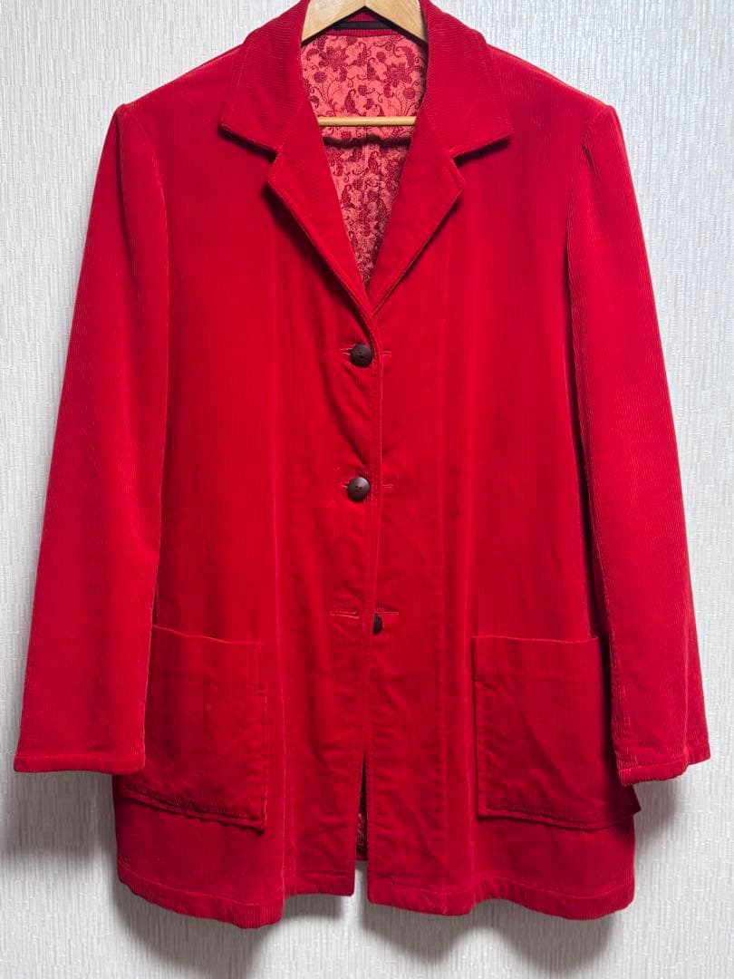Yohji Yamamoto Men's Corduroy China Pattern Reversible Coat