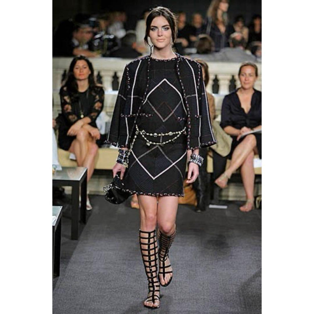 CHANEL Tweed Jacket Suit 3-Piece Set (Jacket, Skirt & Top)