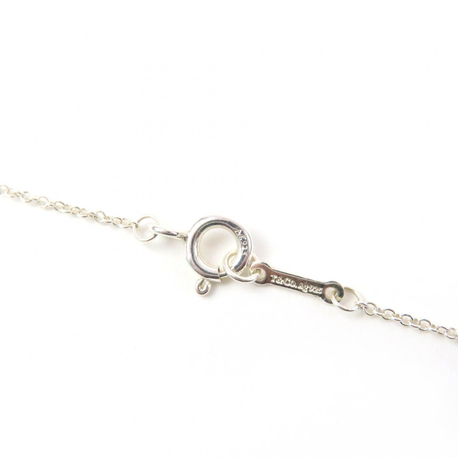 TIFFANY & Co. Paloma Picasso Olive Leaf Pendant Necklace AG925 Silver Pearl