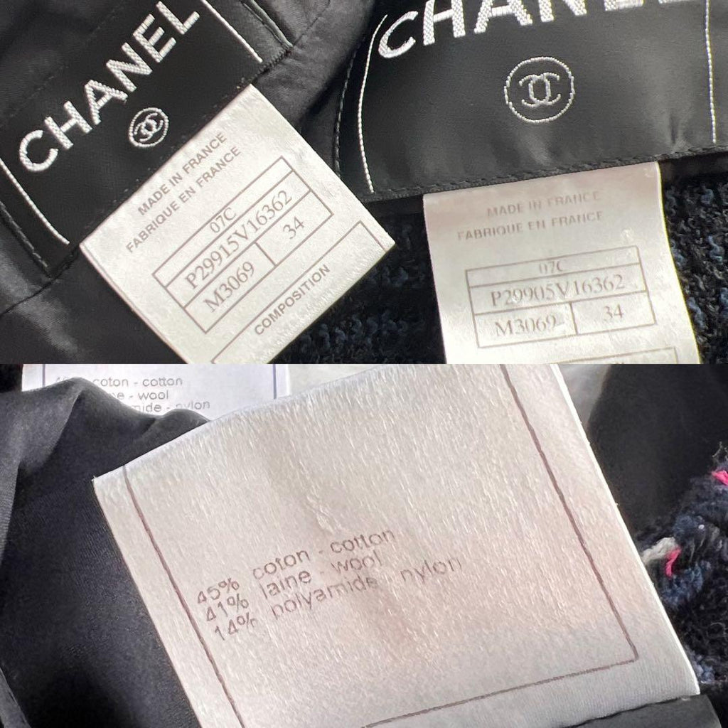 CHANEL Tweed Jacket Suit 3-Piece Set (Jacket, Skirt & Top)