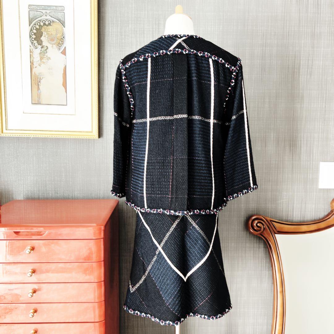 CHANEL Tweed Jacket Suit 3-Piece Set (Jacket, Skirt & Top)
