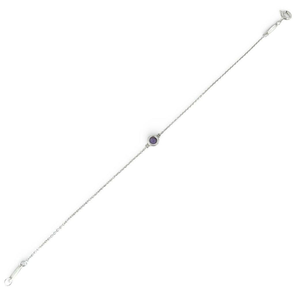TIFFANY & Co. Elsa Peretti Color by the Yard Amethyst Bracelet SV925 Silver