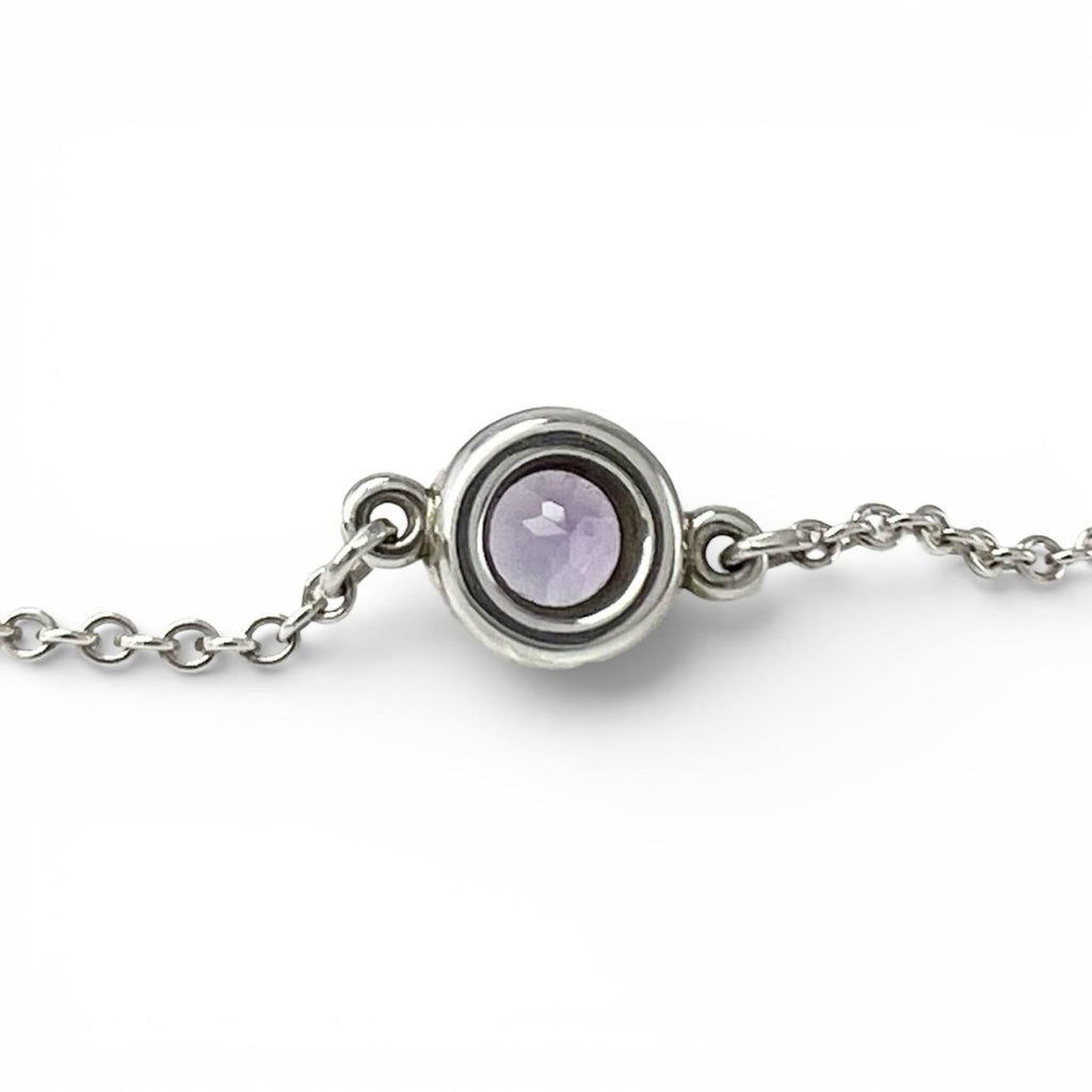 TIFFANY & Co. Elsa Peretti Color by the Yard Amethyst Bracelet SV925 Silver