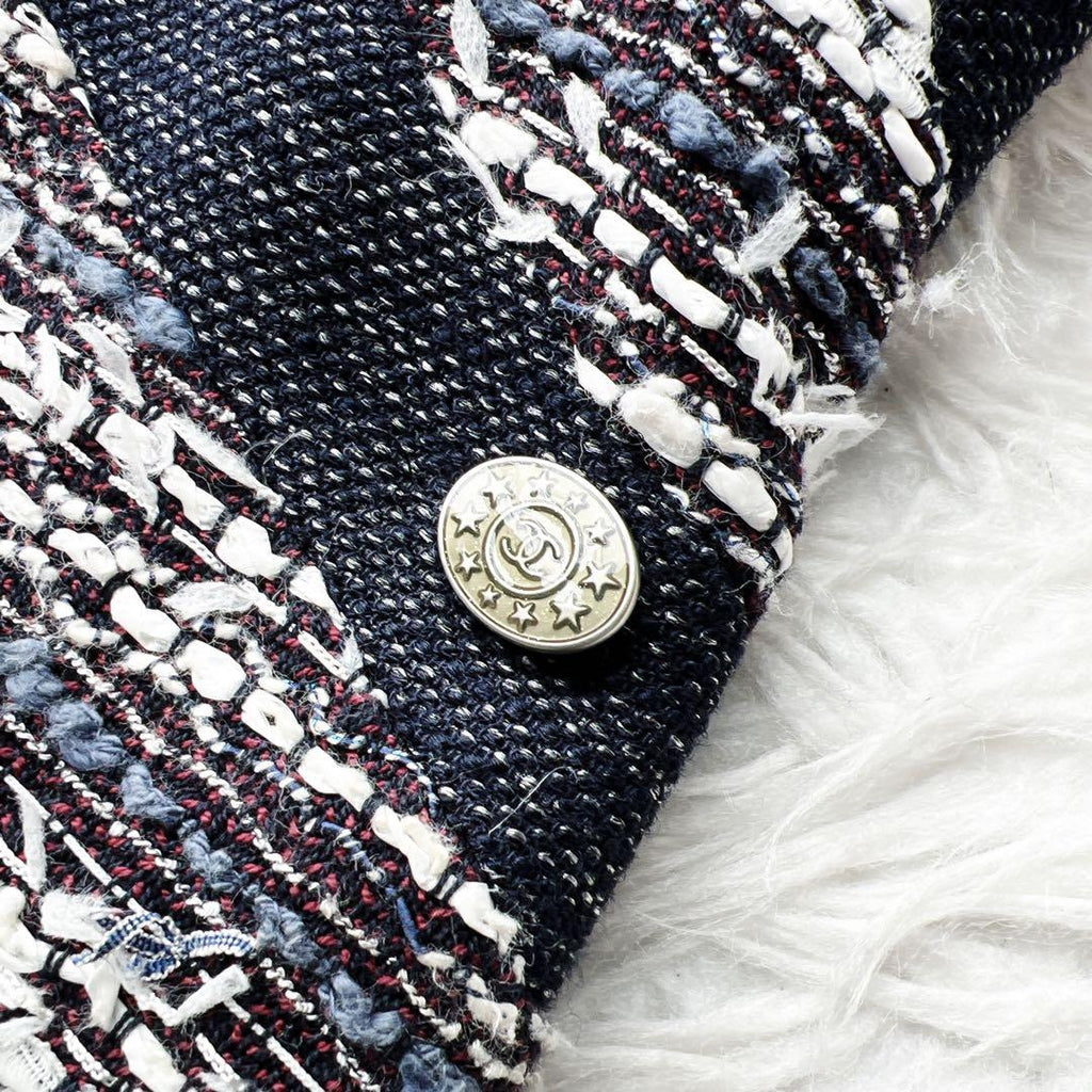 CHANEL MIX Tweed Gripoix One-Piece Dress
