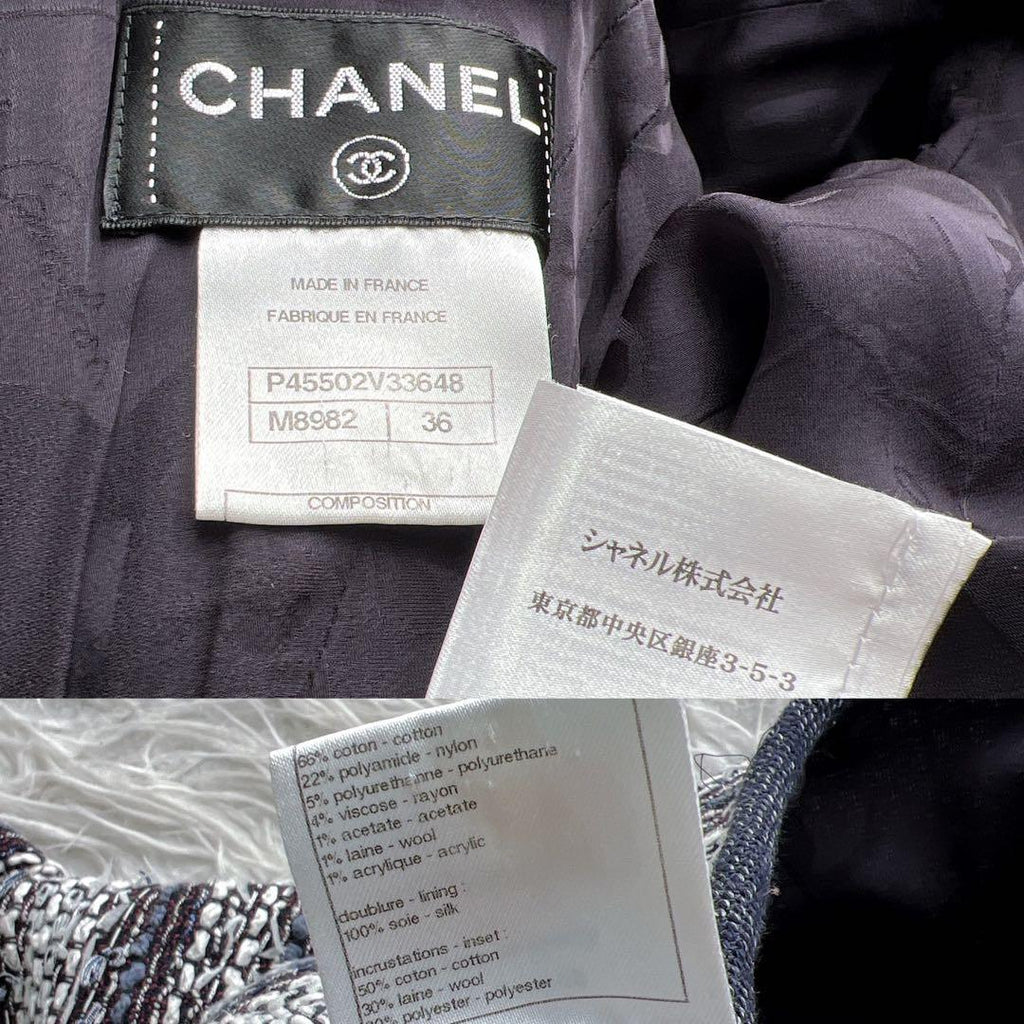 CHANEL MIX Tweed Gripoix One-Piece Dress