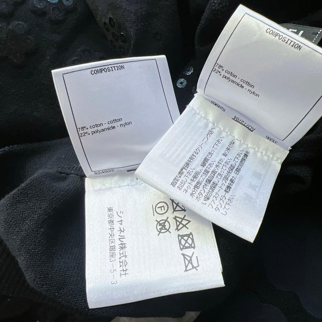 CHANEL Sequin CC Logo Setup Suit Jacket & Skirt