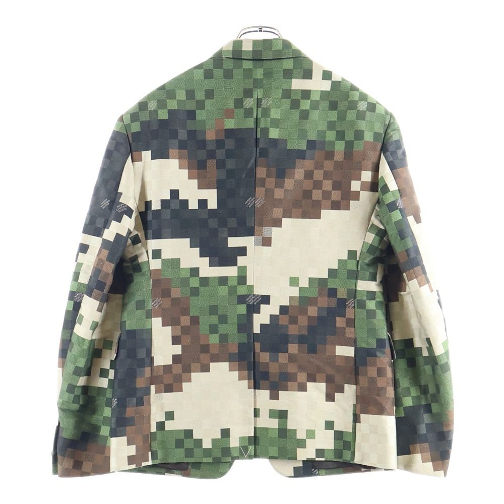 LOUIS VUITTON 24SS ダモフラージュ ダミエ ピクセル カモフラージュ 2B テーラード ジャケット