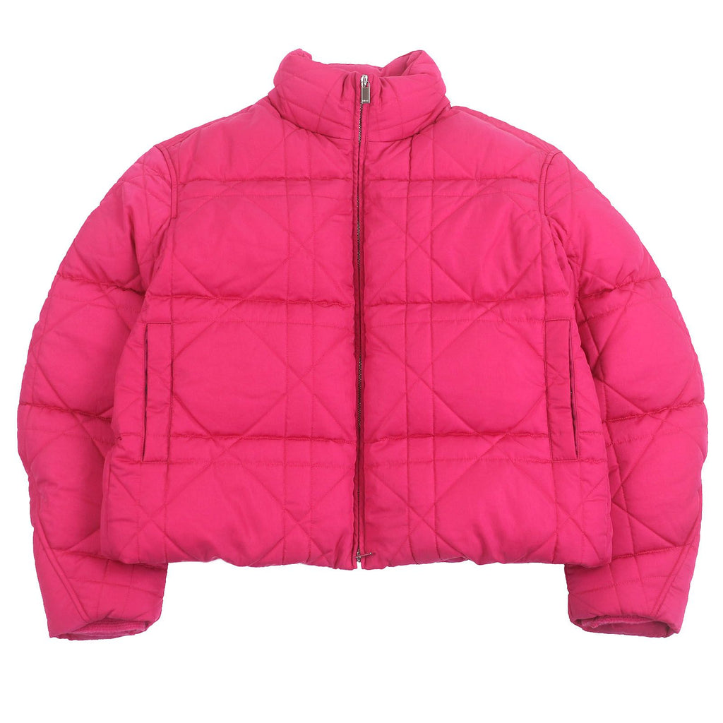 DIOR HOMME x ERL Cannage Logo Patch Padded Puffer Jacket Pink Size 48