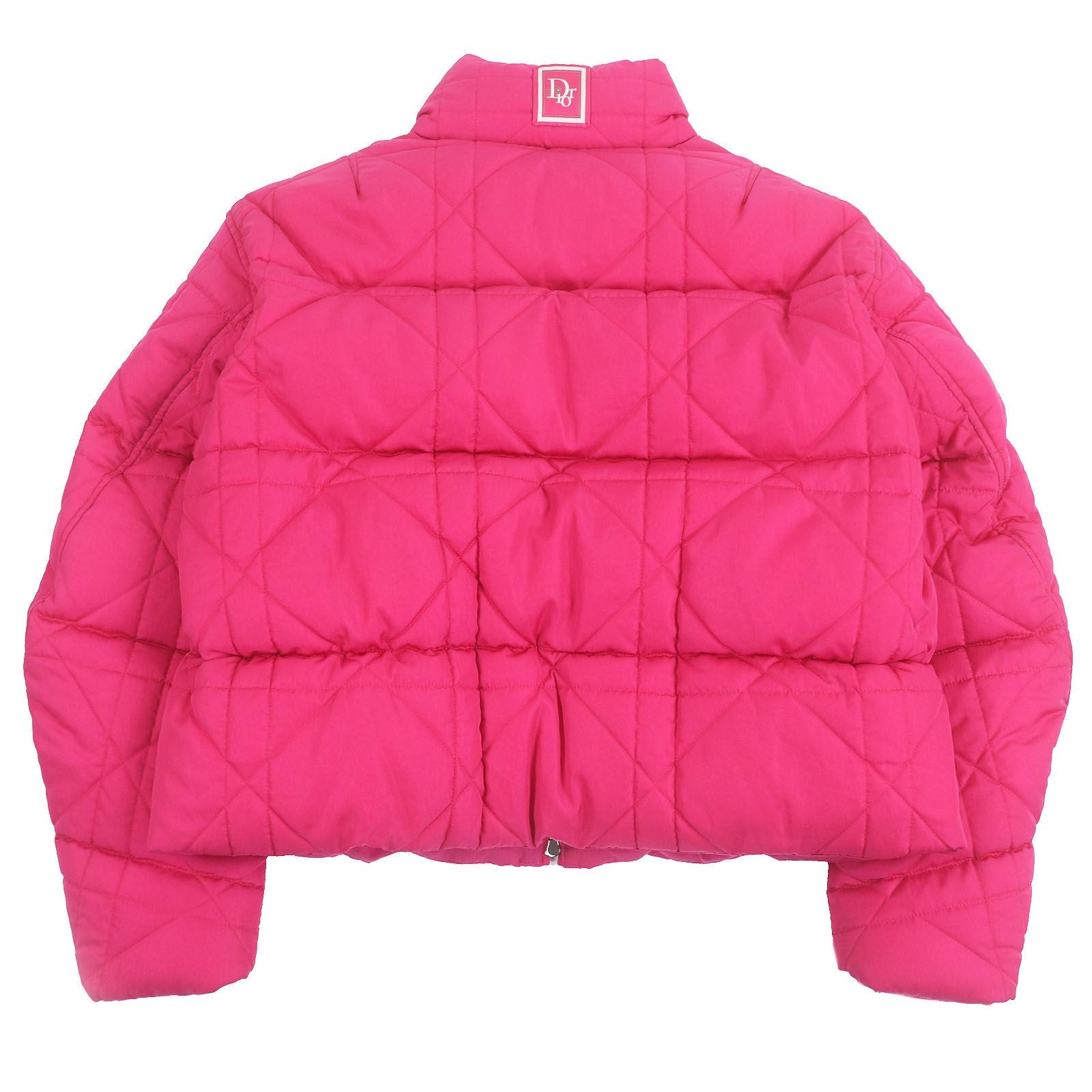 DIOR HOMME x ERL Cannage Logo Patch Padded Puffer Jacket Pink Size 48